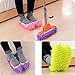 Mop Slippers Dusting Mitt, Duster Mop Slippers Shoes Cover 2 Pairs Mop Slipper Shoes Cover with 2 Pairs Chenille Microfiber Dusting Mitt Wash Mitt for Car,House,Windows Cleaning