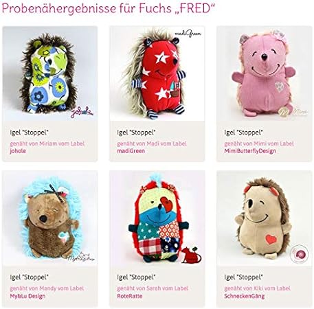 Kullaloo Igel Nahen Papierschnittmuster Igel Stoppel Amazon De Kuche Haushalt