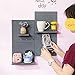DOFYWARE Decorative Pegboard Wall Organizer, Plastic Hanging Shelves DIY Makeup Organizer Holder Hat Rack for Bookshelf Key Coffee Mug Pictures Kids Room Bedroom Kitchen