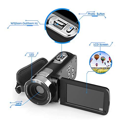 3 FLOUREON+Camcorder+Digital+Rotation+Recording