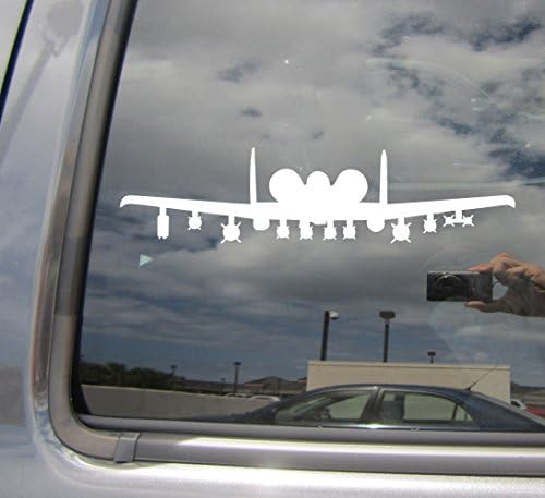 A-10 Thunderbolt Warthog Hog - Cars Trucks Moped Helmet Hard Hat Auto Automotive Craft Laptop Vinyl Decal Store Window Wall Sticker 10078