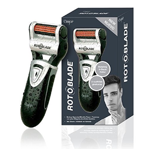 Emjoi RotoBlade Battery Operated Electric Wet Shave Multi-Angle Contour Razor