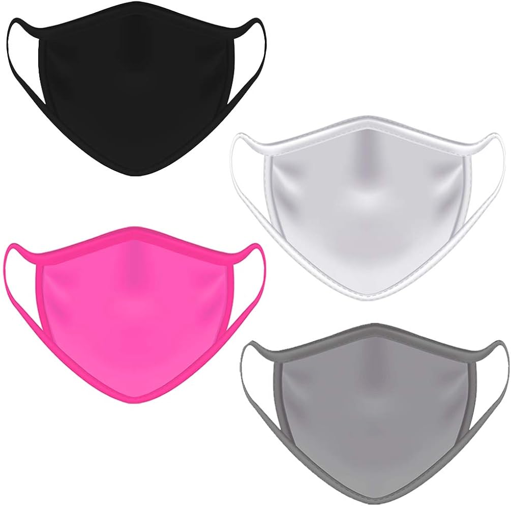 Contraband Sports 13019 Sport Face Cover/Sport Mask - Nylon/Spandex Washable & Breathable - 6 Colors - (SOLD AS A SET) (SET3 6pk, OSFA): Clothing