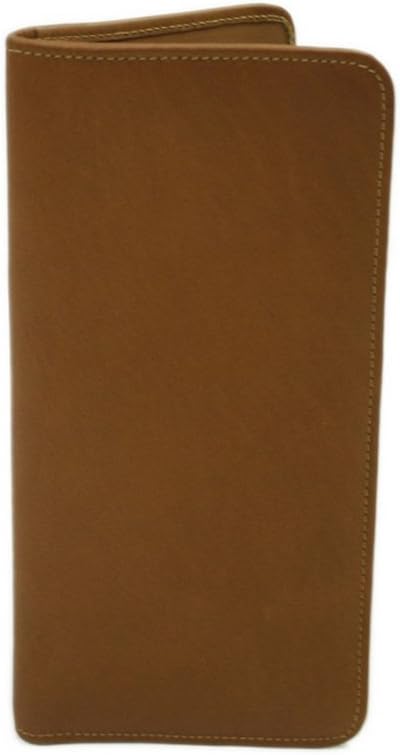  | Piel Leather Passport Ticket Holder, Saddle, One Size | Passport Covers
