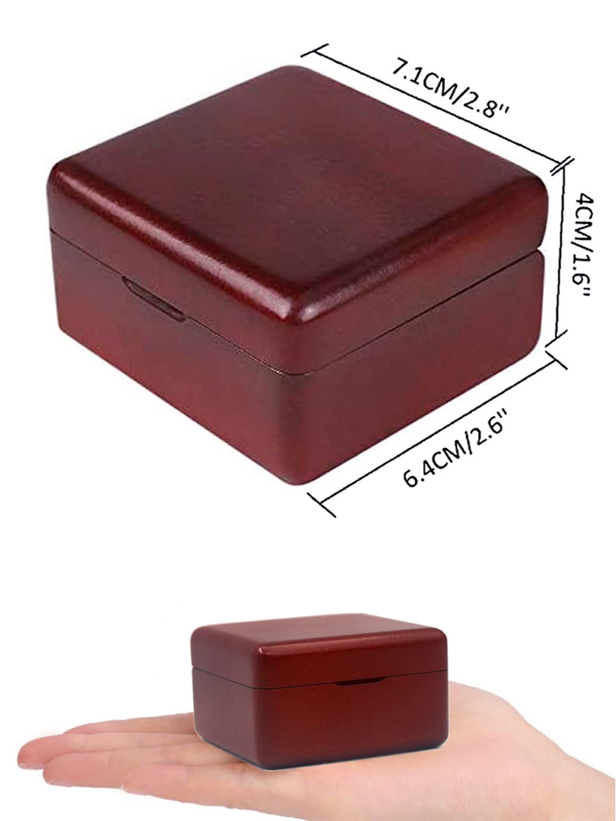 Sinzyo You are My Sunshine Music Box Solid Wood Laser Carving Vintage Gift Musical Boxs for Birthday Valentine's Day Christmas(Wine Red Wooden Box)