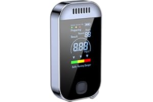 Shkalacar Breathalyzer, Personal Grade Accuracy Breath Alcohol Tester, Breathalyzer Alcohol Tester USB Rechargeable with Digital LED Screen Alarm Function for Home or Party Use