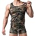 YUFEIDA Men's Camouflage Undershirt Vest Tank Top Gym Sleeveless Shirts Jersey