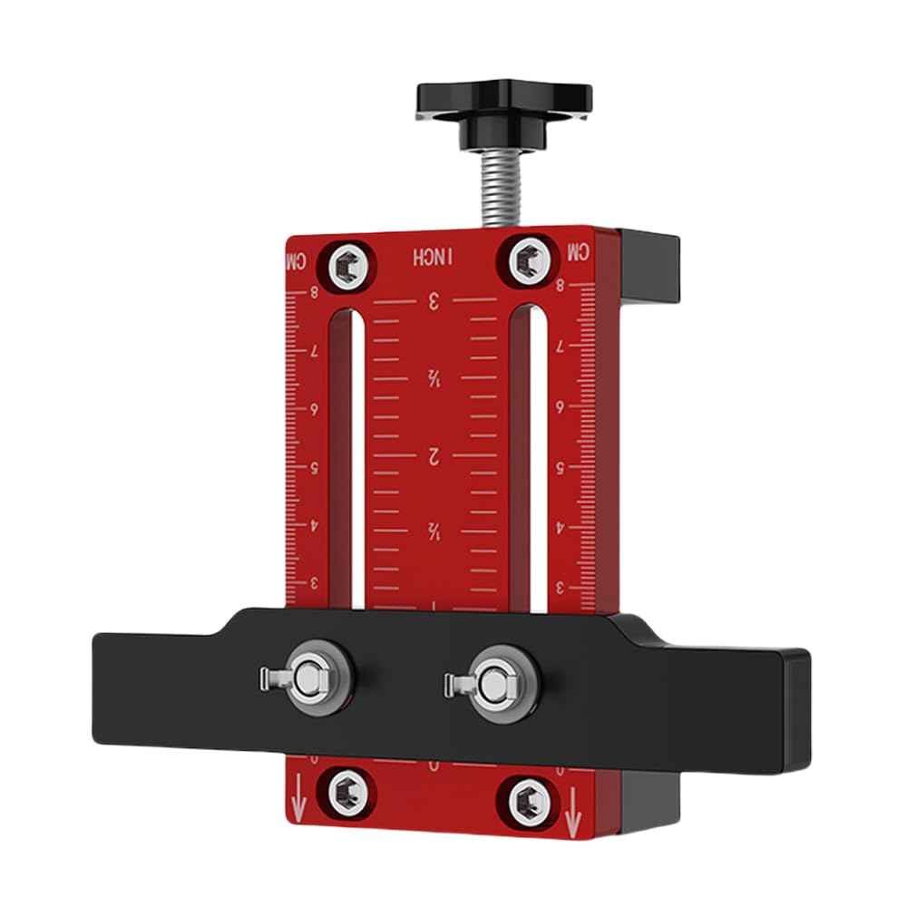 HYSHLC Adjustable Cabinet Door Installation Positioner Aluminum Alloy Handle Template Tool Hardware Jig Mount Locator High Protective Woodworking Effortless Alignment Stability