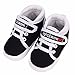 Voberry® Baby Infant Kid Boy Girl Soft Sole Canvas Sneaker Toddler Shoes (0~6 Month, Black)