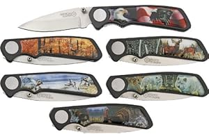 American Hunter Wildlife 6 Pc Pocket Knife Set