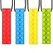 Sensory Chew Necklace For Boys and Girls (4-Pack) - Chewable Chewelry for Autism ADHD Oral Motor Chewing Biting Teething - Chew Brick by Solace
