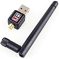 AC600 Mbps Dual Band 2.4/5Ghz Wireless USB WiFi Network Adapter w/Antenna 802.11