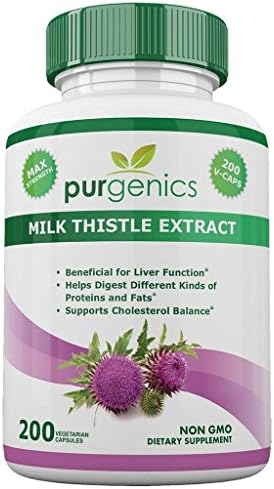 Milk Thistle - 200 Day Supply - 1000mg Max Strength 4:1 Extract