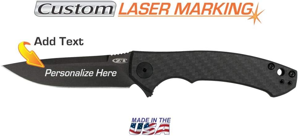 Custom Laser Engraved ZT Knife - Zero Tolerance Sinkevich CF 0450CF