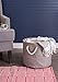 DII Collapsible Variegated Polyester Storage Bin, Large, Gray