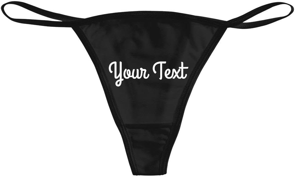 Your Text Custom Thong: Bella Bikini Thong Underwear
