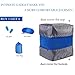 HAOBAIMEI Inflatable Travel/Airplane Pillow for Leg/Foot Rest, Air Cushion for kids to Lay Down or Sleep on Long Flights,Footrest Suitable for planes, Cars, Buses, Trains, Office, Home, Camping (Blue)