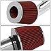 For Honda Civic 1.8L Engine Lightweight Aluminum Cold Air Intake System+Red Cone Filter