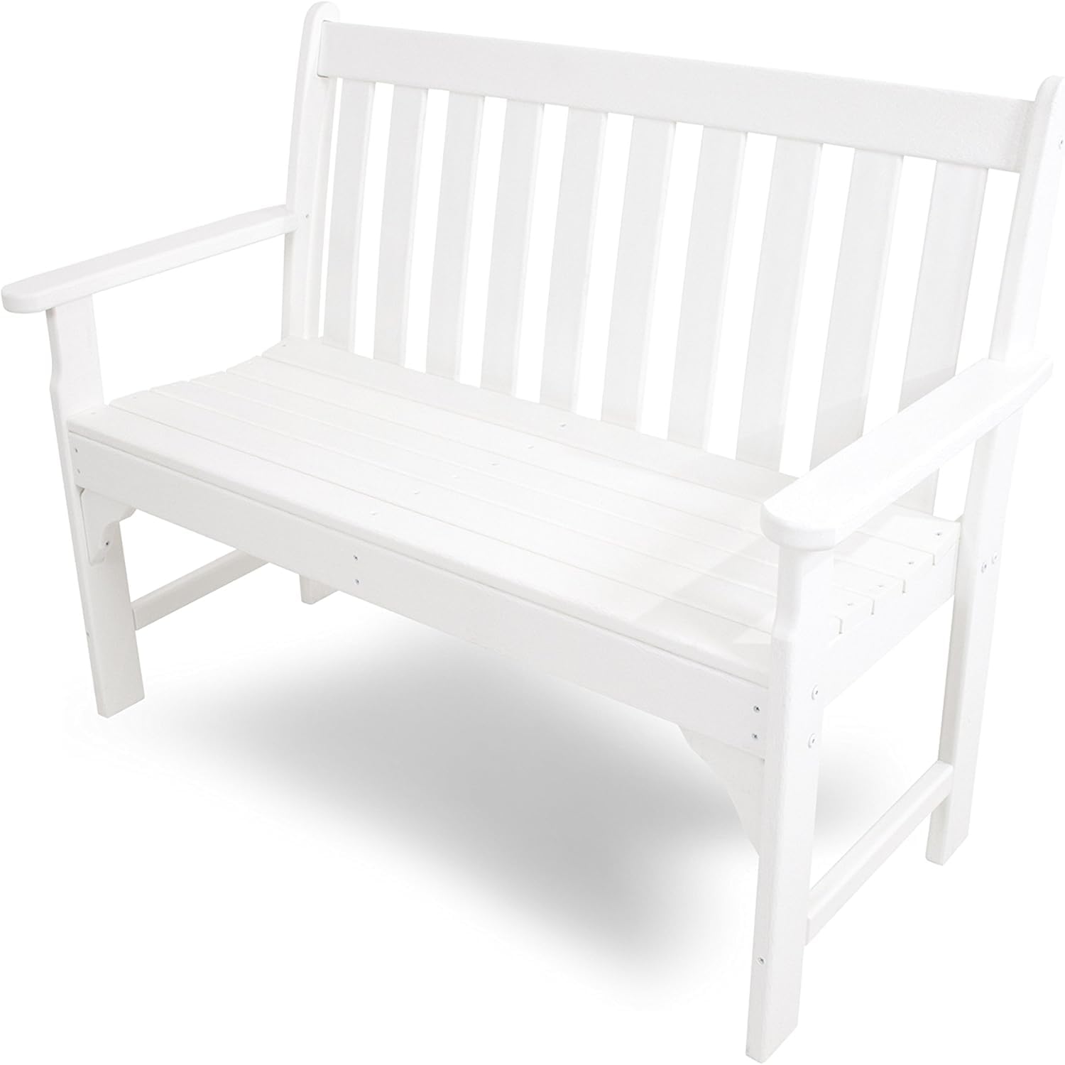 POLYWOOD GNB48WH Vineyard 48" Bench, White Image