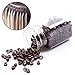 Yesurprise 1000 Silicone Micro Link Rings 5mm Lined Beads for Hair Extensions Tool (Brown)
