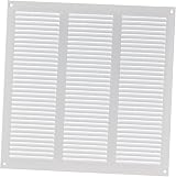 EUROPLAST 300x300mm White Metal Air Vent Grille With Insect Mesh
