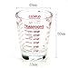Shot Glasses , Measuring cup Liquid Heavy Glass, 26-Incremental Measurement;Wine Glass,4 Features (Black and Red)