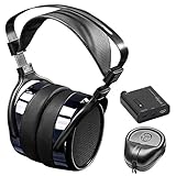 HIFIMAN HE400i Special Edition Over Ear Planar Magnetic Headphones w/Indigo Bass Boost Amplifier and Hard Case - (Dark Blue Chrome)