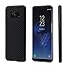 PITAKA Minimalist Galaxy S8 Case, MagCase[Real Body Armor Material] Super SlimFit0.65mm Sturdy Durable Case Protective Snap-on Scratch Resistant Back Cover for Samsung Galaxy S8 Black/Grey Twill