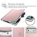 Fintie Case for ZONKO K105 10.1, MEIZE 10, Dragon Touch Notepad K10 / Max10 10.1 Tablet, Premium PU Leather Stand Cover for Lectrus, Victbing, Hoozo, Winsing 10 Android Tablet, Rose Gold