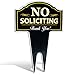 Signs Authority No Soliciting Sign For House Reflective Outdoor Yard Signs for Home/Business | 15
