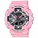 Casio G-Shock Black and Smoke Dial Pink Resin Quartz Ladies Watch GMAS110MP-4A2