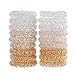 Miuance 18 Pack Spiral Hair Ties No Crease Elastic Ponytail Holders Phone Cord Traceless Hair Ring for Women Thick Hair