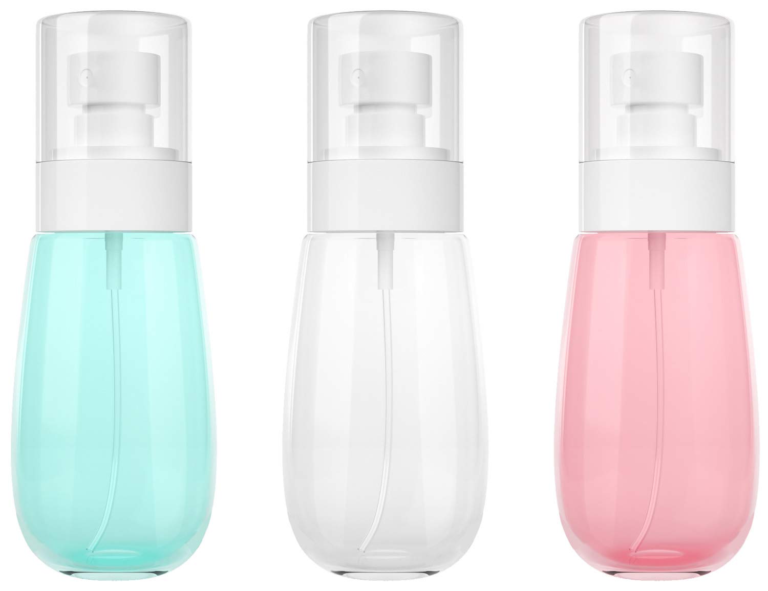 Lamapee Small Spray Bottle 60 ml, 3Pack Fine Mist Mini Spray Bottles for Travel, Leak Proof & BPA Free
