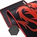 excovip Red Dragon 5 mm Extended Gaming Mouse Pad XXL Red Big Extra Large Long Gaming Pad Professional E-Sport Computer Mat 35
