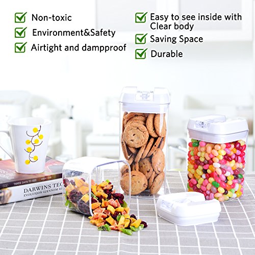 image for Senbowe [7-Piece] Air-Tight Food Storage Container Set with Durable Pl