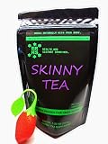 ERHS SKINNY TEA: 100% Organic, Green tea (EGCG), Fat Burner, Energy, Detox, Cleanse, Ultra Slimming, Weight loss, Digestive Aid, Reduce Bloating, Appetite Suppressant w/ free tea infuser.