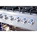 THOR Kitchen Freestanding Professional 36-Inch Gas Range with Blue Porcelain Oven Interior In Stainless Steel - Model HRG3616U