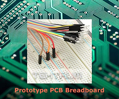 TEKTRUM SOLDERLESS EXPERIMENT PLUG-IN BREADBOARD KIT WITH JUMPER WIRES FOR PROTO-TYPING (830 TIE-POINTS)