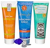 Smuggs Jugs 3 Pack Disguised Hidden Sunscreen Drinking Flasks Kit (3-8 oz) Sneak Cruise Alcohol- Anywhere-Rum Runner