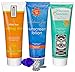 Smuggs Jugs 3 Pack Disguised Hidden Sunscreen Flask Kit (3-8 oz) Sneak Cruise Alcohol-Smuggle Anywhere-Rum Runner