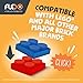 Flexo - Toy Building Brick Set with Flexible 3D Blocks - Fun Ocean Theme Educational Stem Learning for Girls & Boys - Kids Age 7+ - 229 Piece Build Kit - Award Winning Design - Turtle Design
