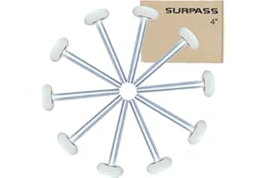 Surpass 2'' Ultra-Quiet Nylon Garage Door Rollers, 6200ZZ Bearing and 4'' stem (10 Pack)