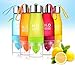 H2O Spa Water BPA Free Water Bottle with Fruit Chamber and Integrated Juicer, 24 oz (Blue)