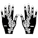 Tattoo Stencil / Template Set of 8 Sheets 2A Henna Designs Suitable for Hand