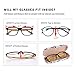 EZESO 2 pcs Glasses Case Spectacle Case Box Fabrics Floral Portable Hard Eyeglass Case