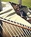 Vivere Quick-Drying Phifertex Fade Resistant Double Poolside Hammock with Spreader Bars (Taupe)
