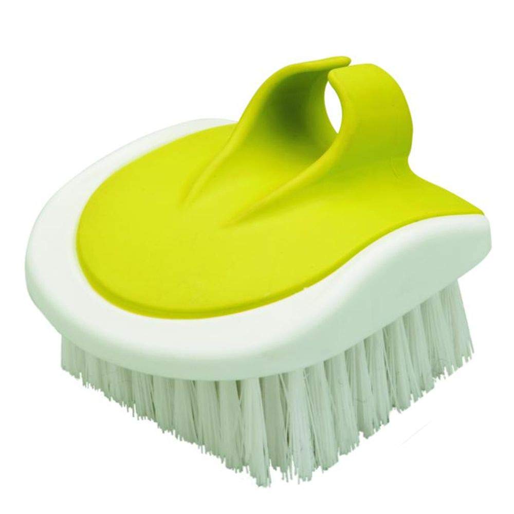 Ibili Vegetable Brush, White/Green, 6 x 8 cm