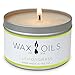 Wax and Oils Soy Wax Aromatherapy Scented Candles (Lemongrass) 8 Ounces. Single