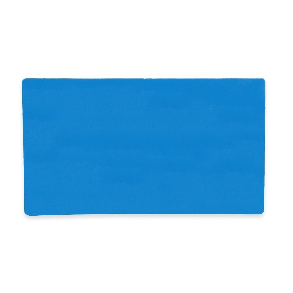 MagFlex® Flexible Magnetic Sheet with Gloss Blue Dry-Wipe Surface for Creating Scrumboards, Removable and Changeable Labels - 140mm x 80mm x 0.85mm - Pack of 50