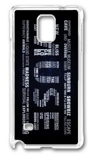 MOKSHOP Adorable muse Hard Case Protective Shell Cell Phone Cover For Samsung Galaxy Note 4 - PC Transparent